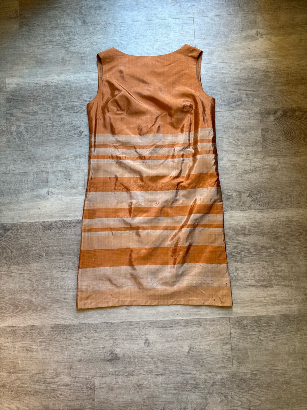 Star Of Siam VTG Handwoven Pure Silk ‘60s ‘70s Sleeveless Sheath Dress Size 10
